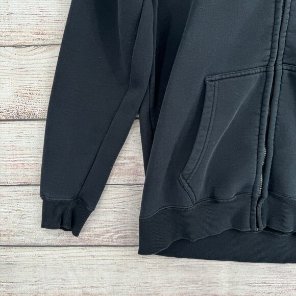 Vintage Social Distortion Skeleton Martini Logo Full Zip Hoodie Mens L Black - Picture 6 of 10